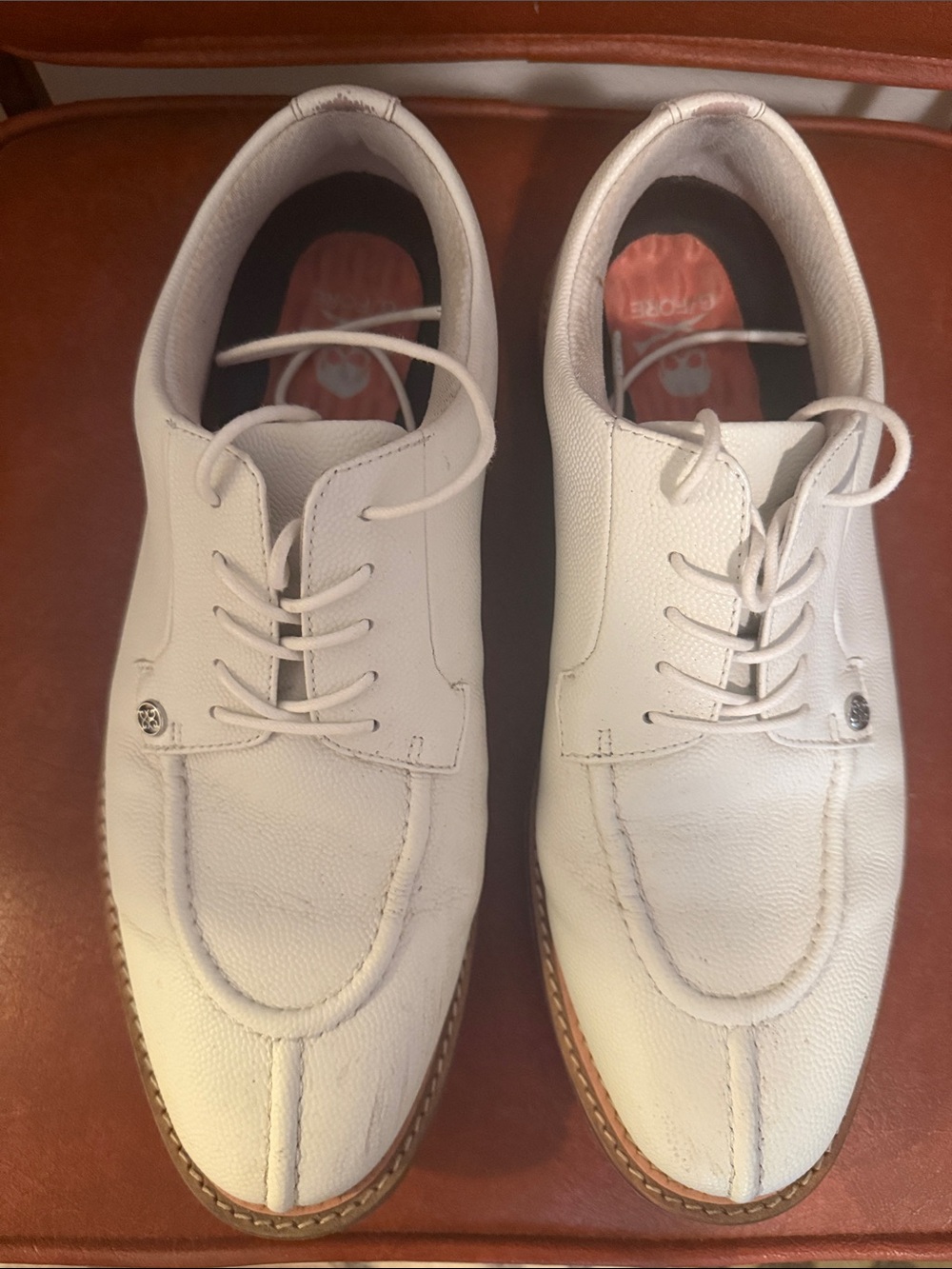 G/Fore Gallivanter G/Lock Leather Luxe Sole Golf Shoe-SNO Mens Size 11.5